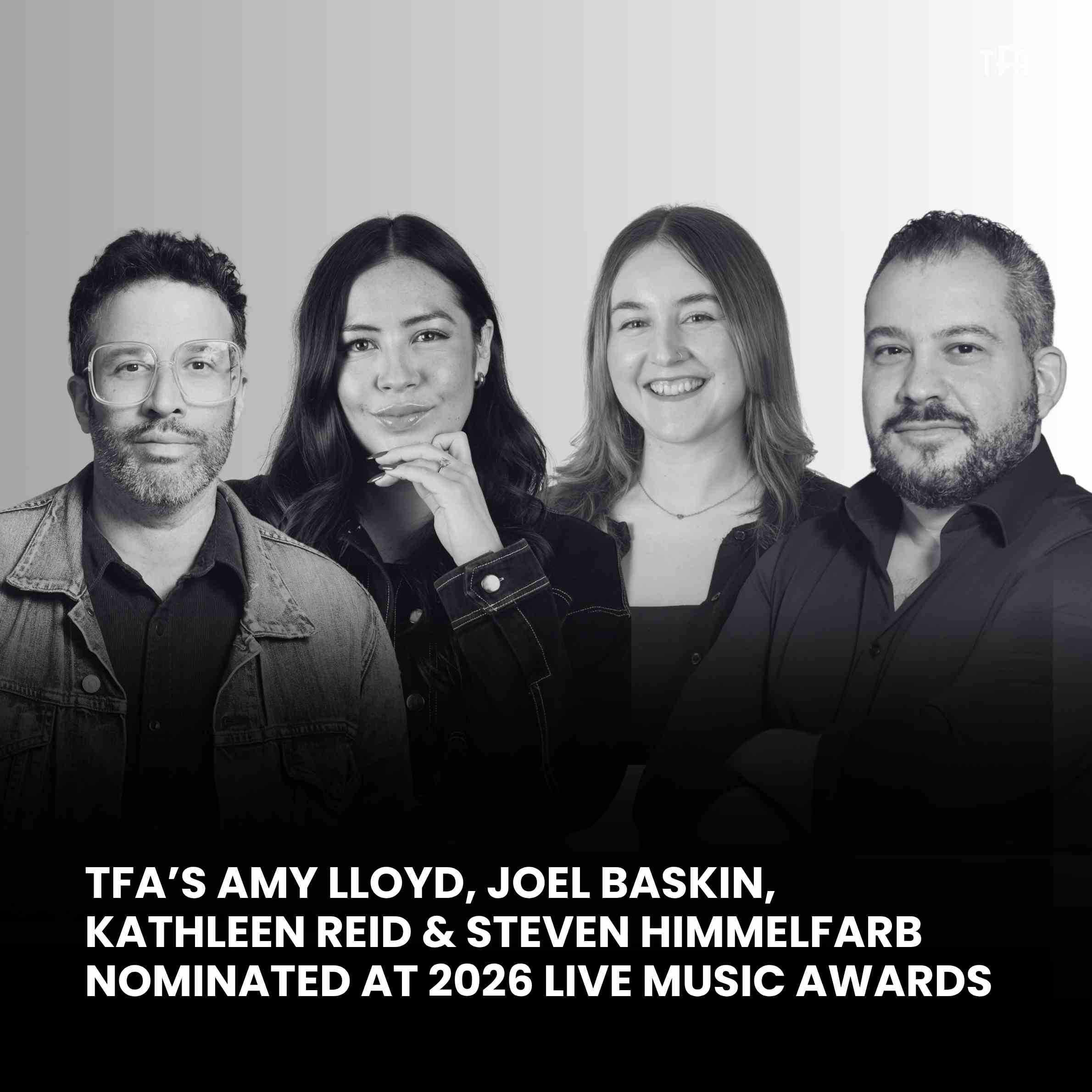 Amy Lloyd, Joel Baskin, Kathleen Reid & Steven Himmelfarb Nominated at 2026 Live Music Awards